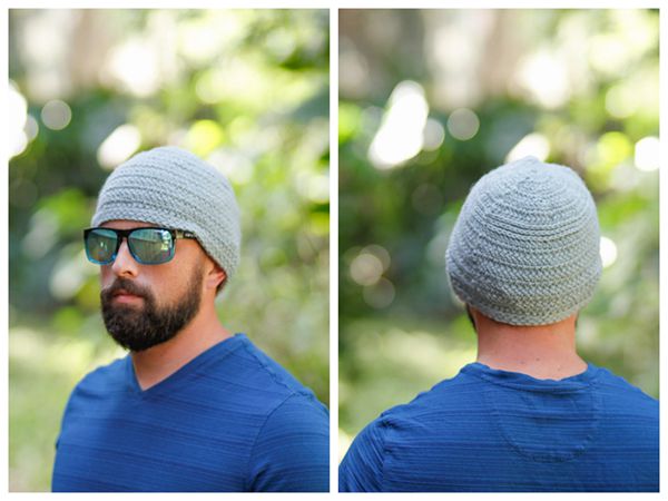 crochet Herringbone Stitch Mens Hat free pattern