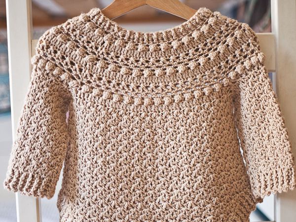 crochet Jasmine Sweater free pattern