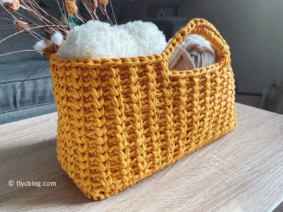 crochet Jenna Stash Basket free pattern