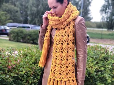 crochet Meiss Scarf easy pattern