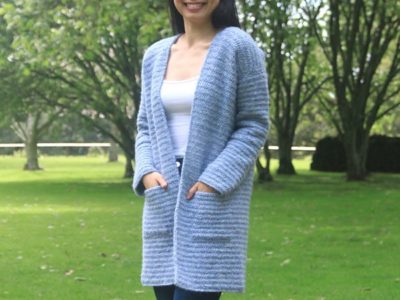 crochet Stonewash Pocket Coatigan free pattern