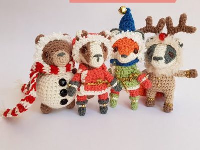 crochet Tiny Christmas Dinner Party easy pattern