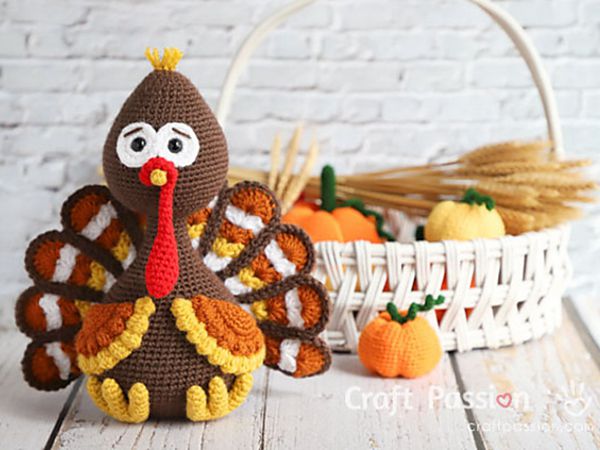 crochet Tutt Turkey Amigurumi free pattern