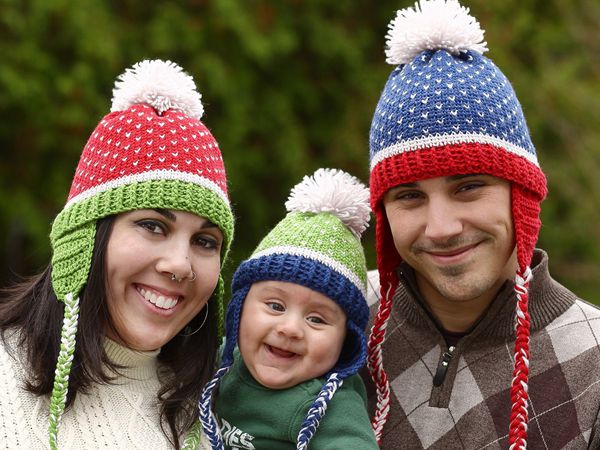 crochet the Family Fair Isle Hat free pattern
