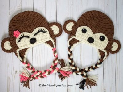 CROCHET Monkey Hat free pattern