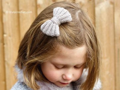Crochet Hair Bow free pattern