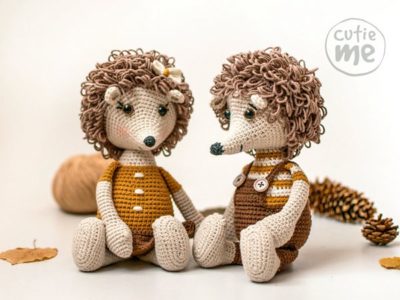crochet Bob and Lola Hedgehogs easy pattern
