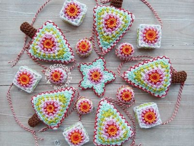 crochet Christmas Set easy pattern