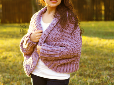 crochet Cuddle Cardigan free pattern