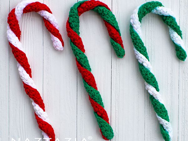 crochet Easy Candy Cane free pattern
