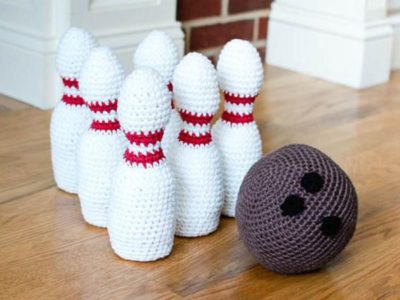 crochet Kids Toy Bowling Set easy pattern