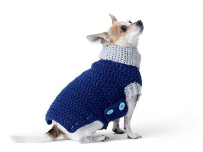 CROCHET DOG COAT free pattern
