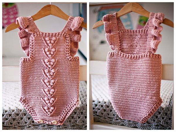 crochet Berry Romper free pattern
