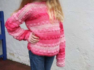 crochet Cosy Bobbled Jumper free pattern