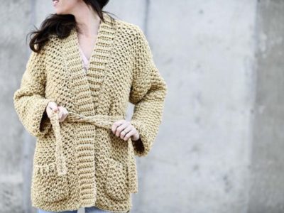 Crochet Sweater-Coat easy Pattern