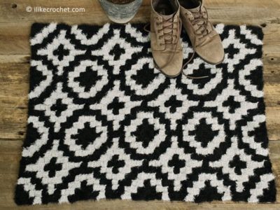 crochet Kaja C2C Rug free pattern
