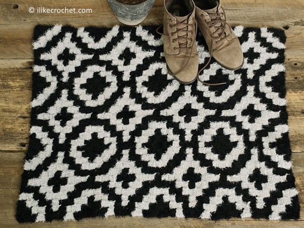 crochet Kaja C2C Rug free pattern