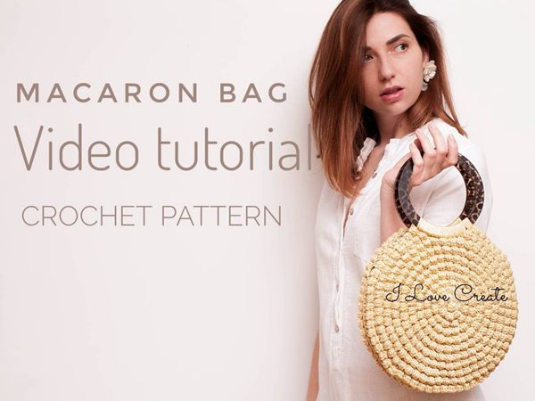 crochet Macaron Bag easy pattern
