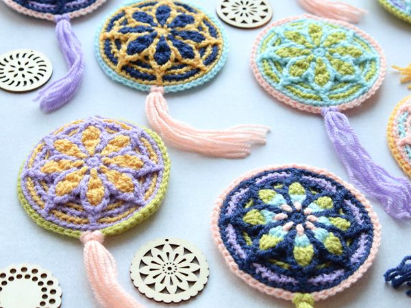 crochet Micro Rozeta free pattern
