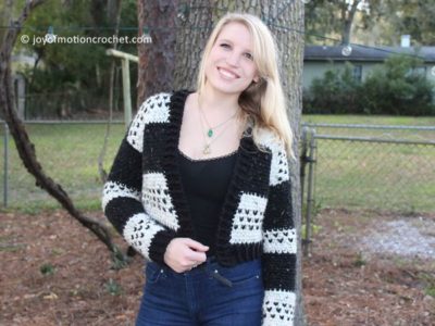 crochet All Hearts Cardigan free pattern