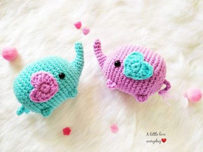 crochet Amigurumi Elephant free pattern