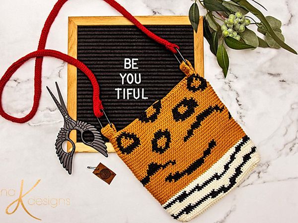 crochet Animal Print Crochet Bag free pattern