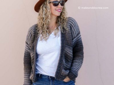 crochet Mercantile Cardigan free pattern