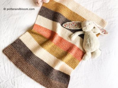 crochet Retro Roses Baby Blanket free pattern