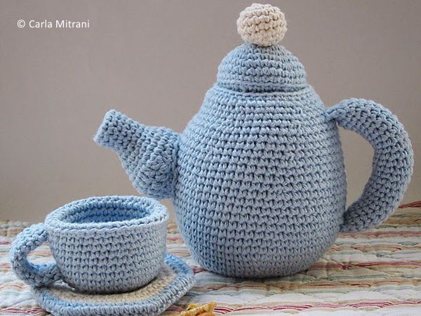 crochet Tea set free pattern