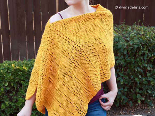 crochet Whitney Poncho free pattern