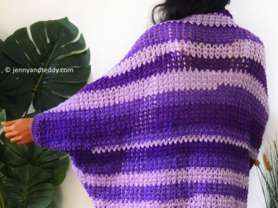 easy cocoon caridgan crochet free pattern