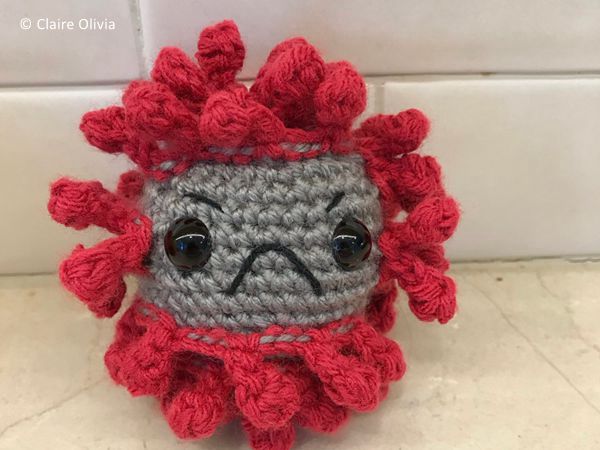 crochet Coronavirus Amigurumi free pattern
