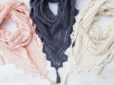 crochet Foxtrot Shawl free pattern