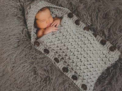 crochet Windchill Hooded Button Up Baby Cocoon easy pattern