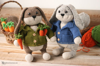 CROCHET Cottage Garden Bunny FREE PATTERN