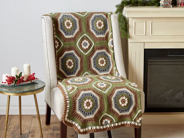 WOODLAND CROCHET AFGHAN free pattern