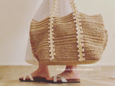 crochet Beach Bag free pattern