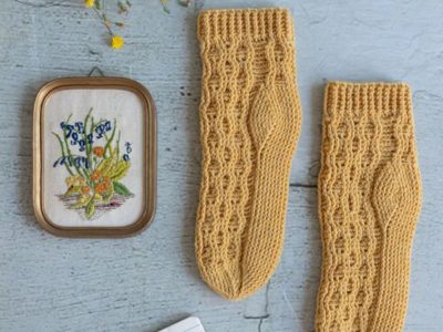 crochet Honeycomb Socks easy pattern