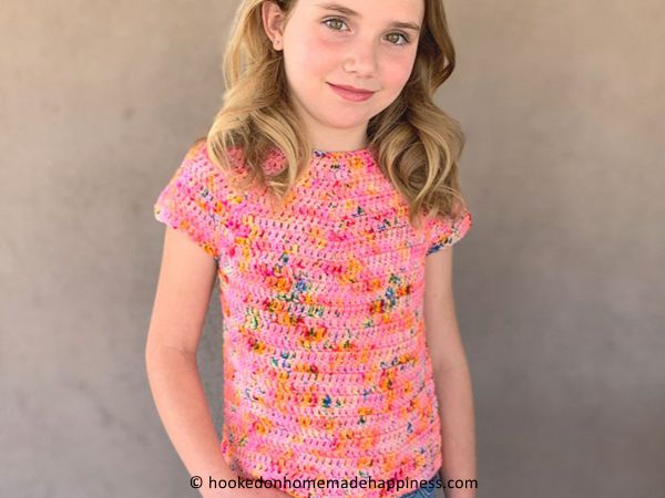 crochet Kids Basic Tee free pattern