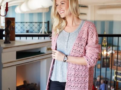 crochet OPEN FRONT COMFY CARDIGAN free pattern