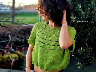 crochet Raw Green Tee free pattern