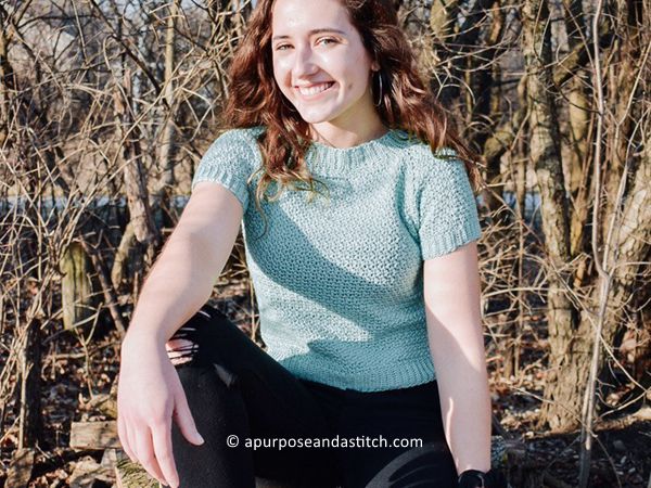 crochet New Bloom Crop Top free pattern