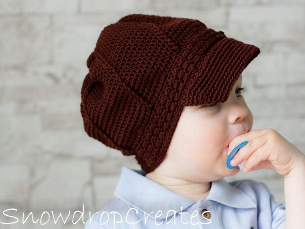 crochet Newsboy Hat free pattern