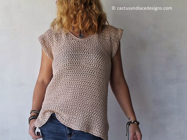 crochet The Wren Tee free pattern