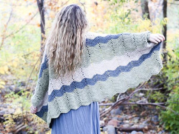 crochet Timber Shrug FREE Pattern