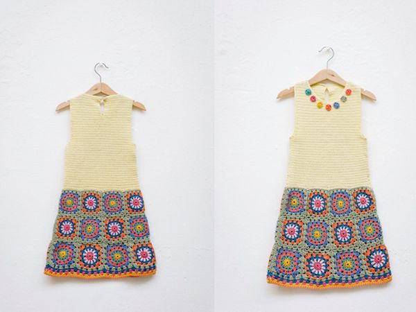 crochet Wilderness Girls Dress easy pattern