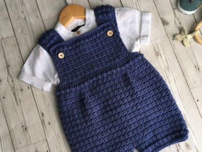 crochet Lovely Newborn Baby Romper easy pattern