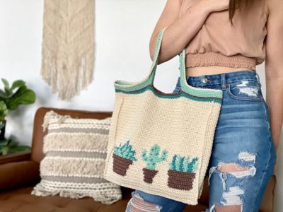crochet Plant Lady Tote free pattern
