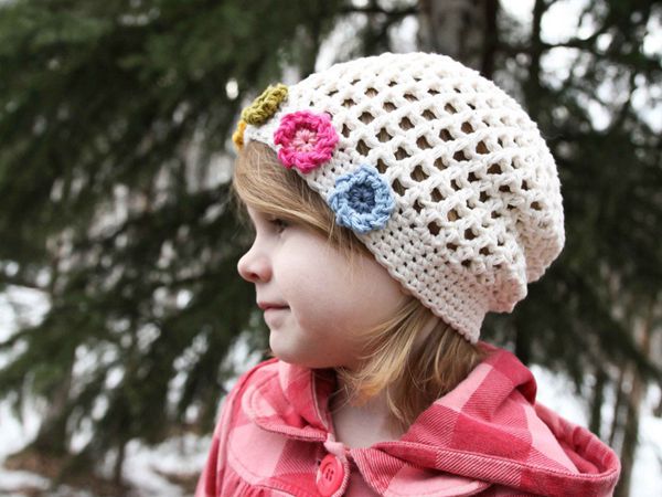 Crochet Summers Flower Girl Hat easy pattern