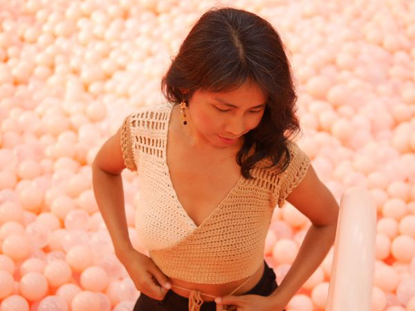 crochet Brown Sugar Crop Top free pattern